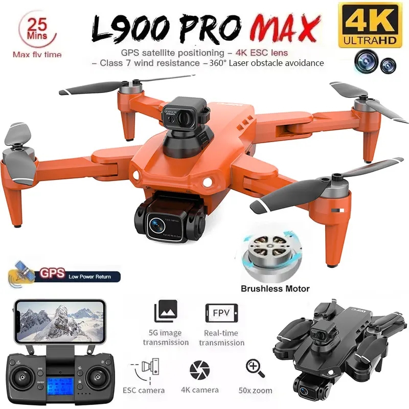L900 Pro MAX GPS 드론 4K 전문 HD 듀 - Drone Kit Professional 리뷰 및 가격