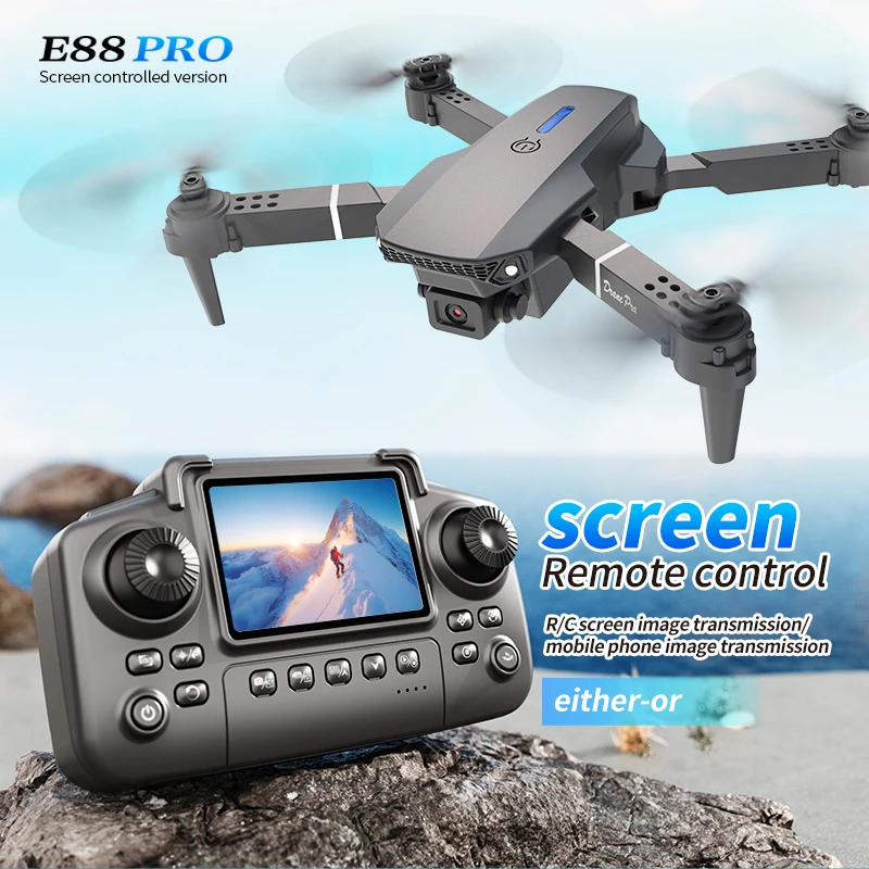 전문 E88 프로 드론 스크린 8K HD 카메라 WiF - Drone Kit Professional 리뷰 및 가격