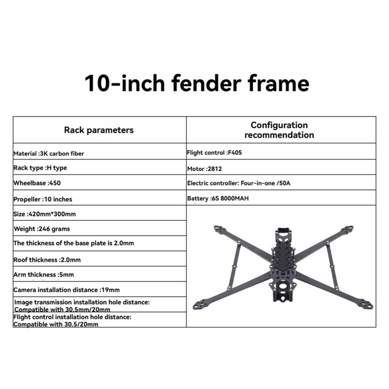 ABKN-슈퍼 장거리 FPV 크로싱 레이싱 드론 프레임 - Drone Kit Long Range 리뷰 및 가격