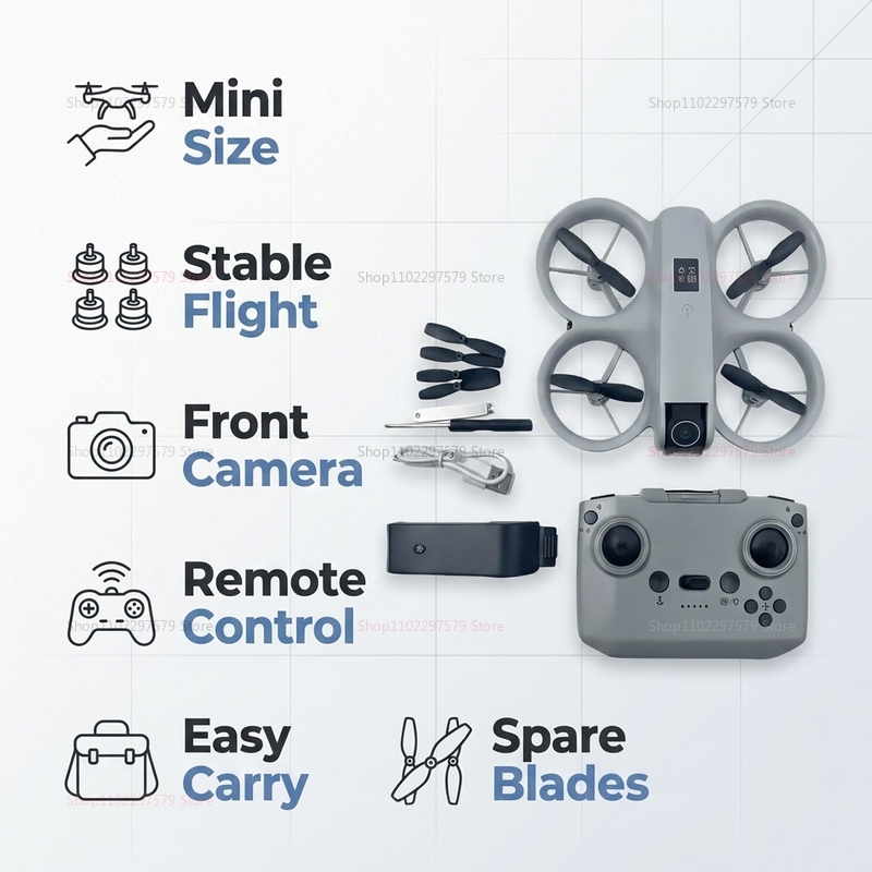 8K HD 카메라가 장착된 미니 드론 FPV 접이식 쿼 - Drone Kit Tricopter 리뷰 및 가격